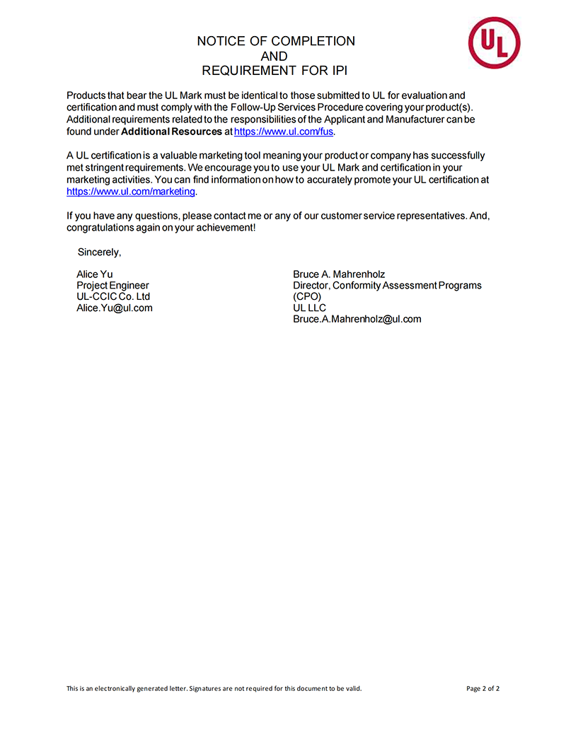 热烈祝贺J9直营集团NFION导热硅胶通过美国UL认证