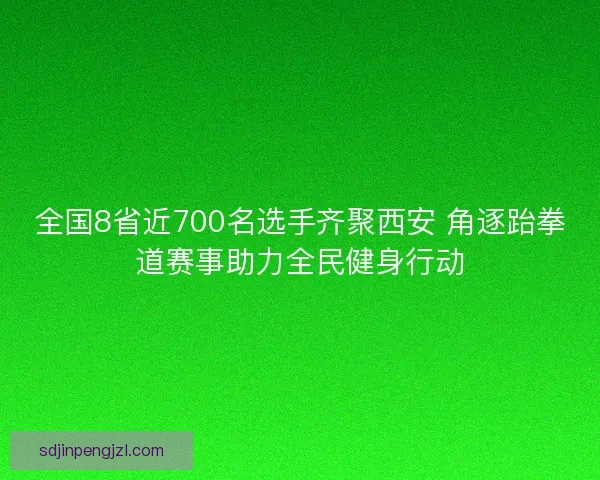 全国8省近700名选手齐聚西安 角逐跆拳道赛事助力全民健身行动